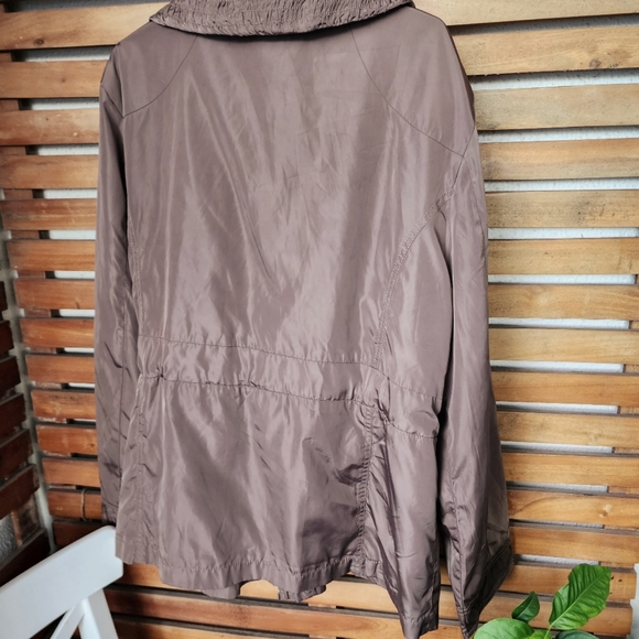 ARMAND THIERY utility raincoat jacket long TAN Size 14/16 - Picture 14 of 16